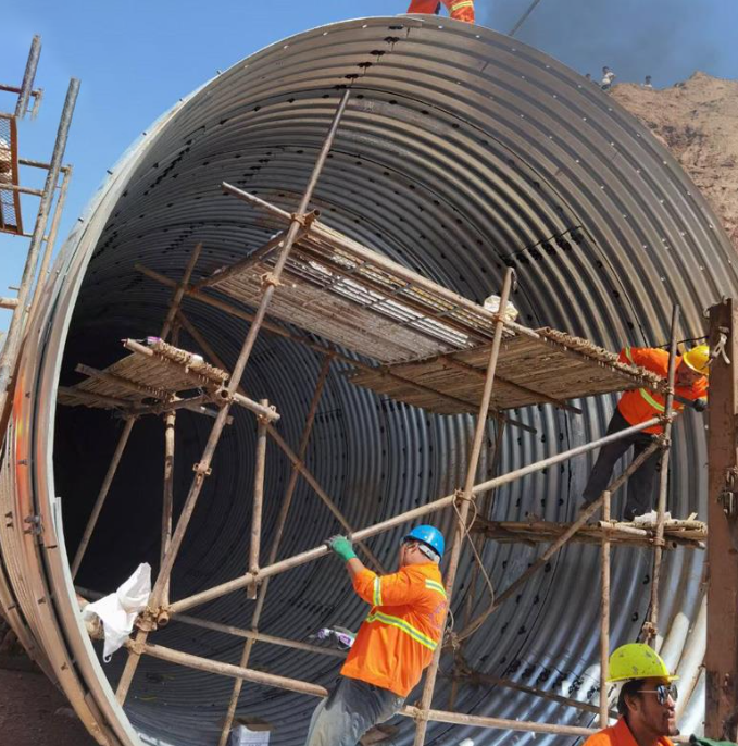 Corrugated culverts for tunnel Bridges