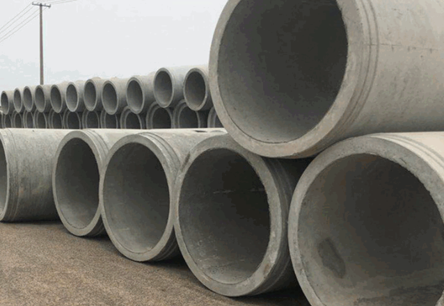 Cement pipe single row round hole strip sewage pipe
